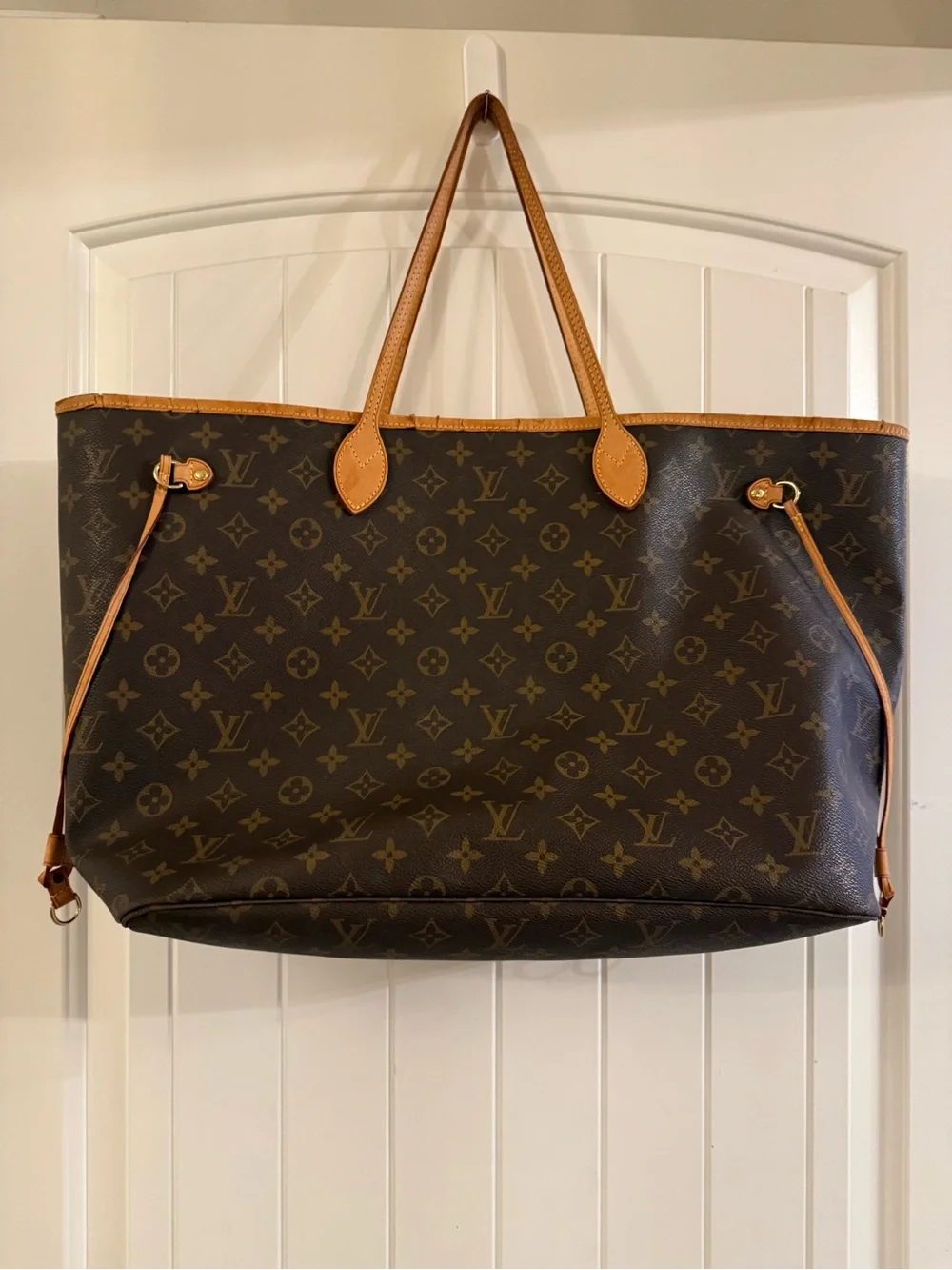 Louis Vuitton Monogram Neverfull Tote - Brown/Tan AUTHENTIC - Certified